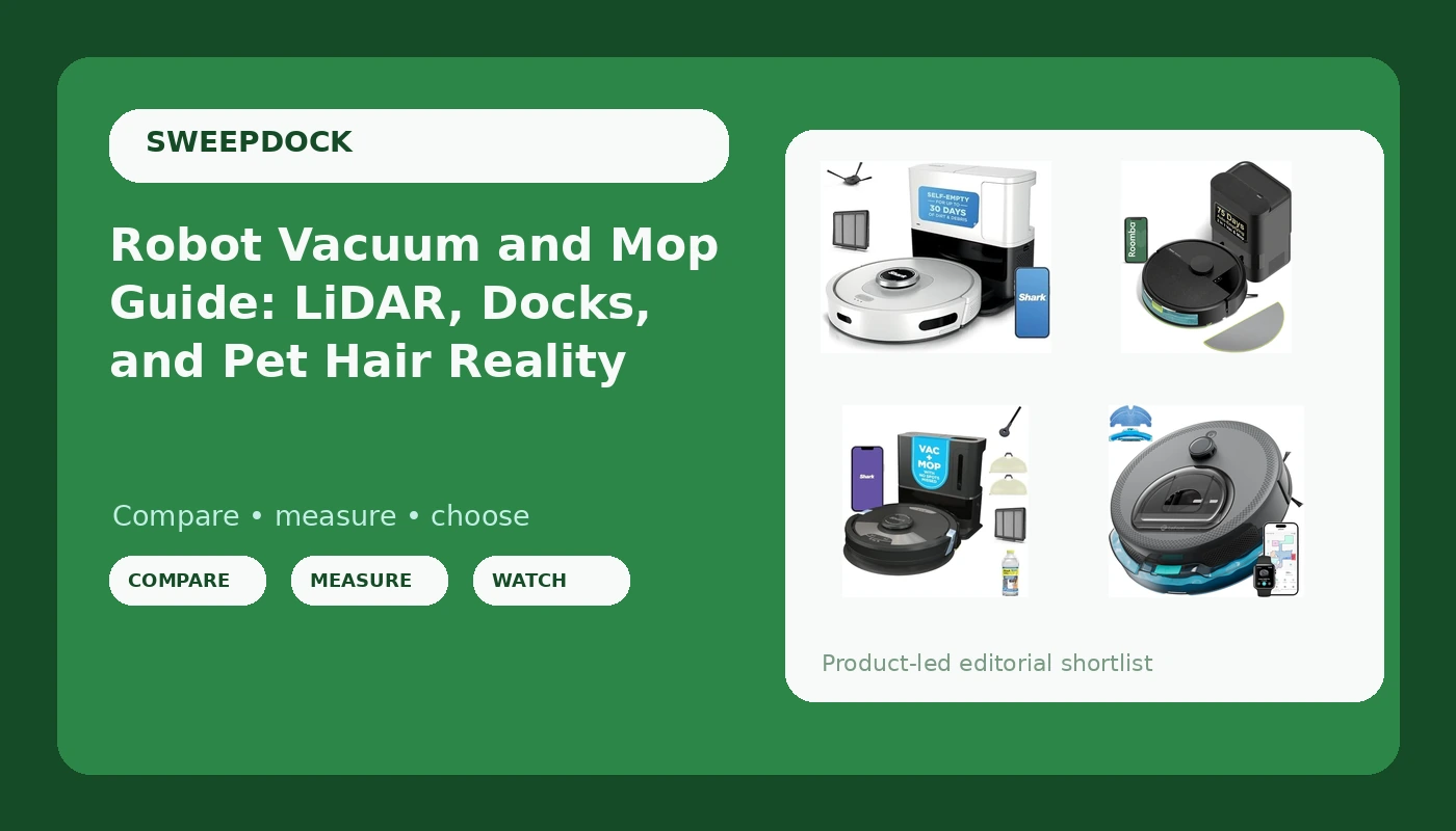 Robot Vacuum and Mop Guide: LiDAR, Docks, and Pet Hair Reality